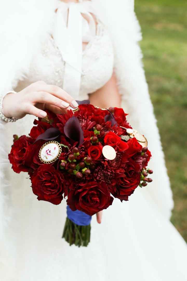 bouquet with pins