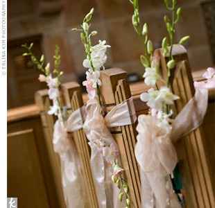 Decor idea's to cover church pews