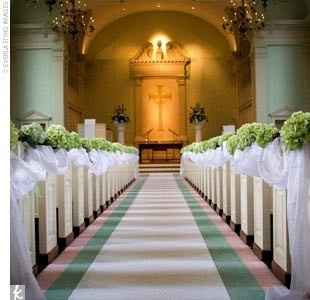 Decor idea's to cover church pews