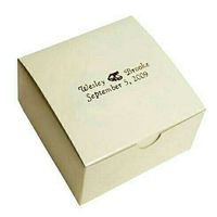 Just thought of to go cake boxes.