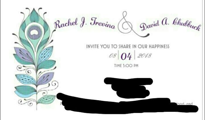 Can i see your wedding invites? - 1