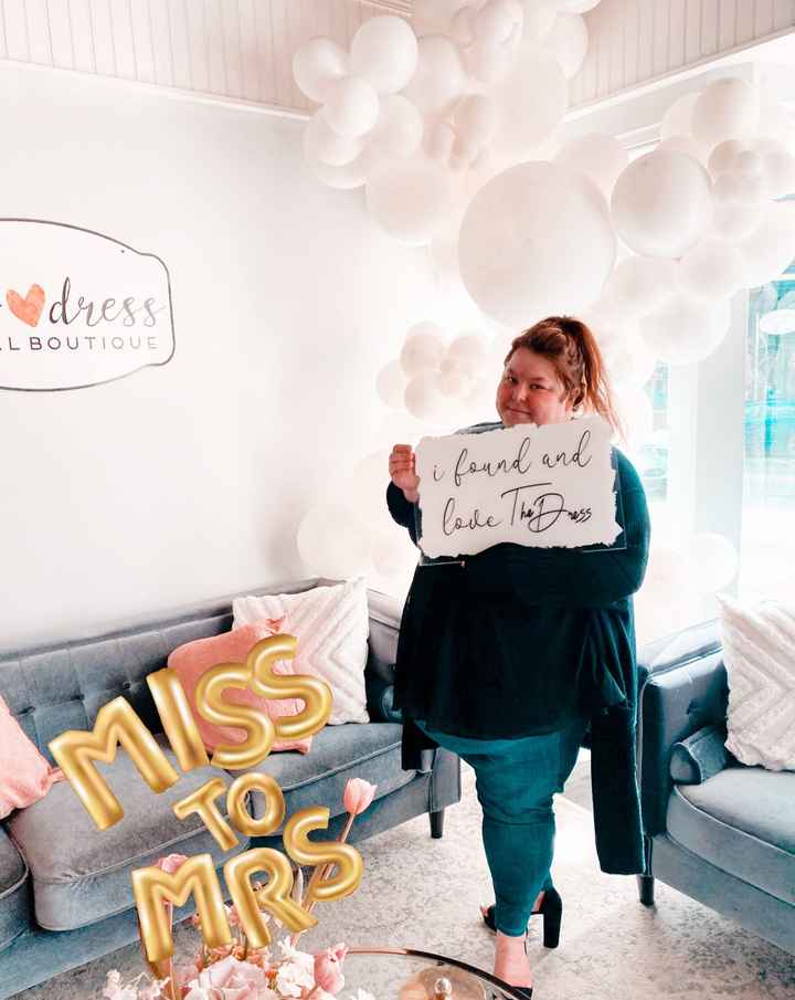 Saying YES to the dress!