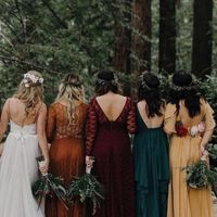 Bohemian Bridesmaids Dresses - 1