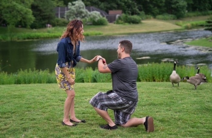 Proposal surprise photo shoot and video at botanic gardens!