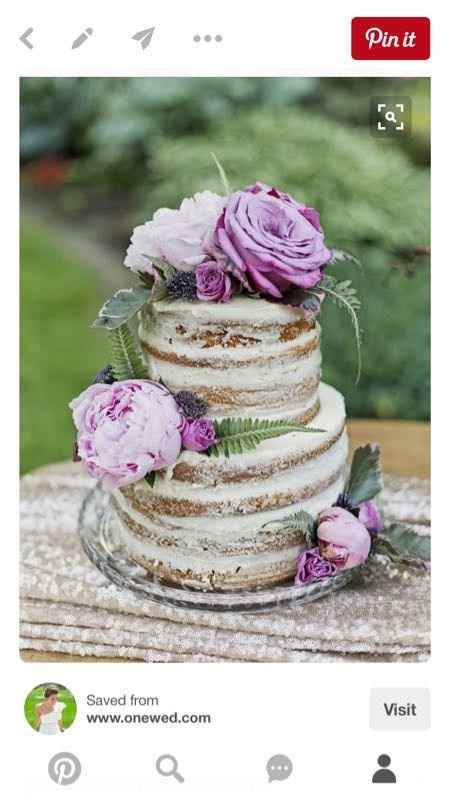 Rustic wedding cake