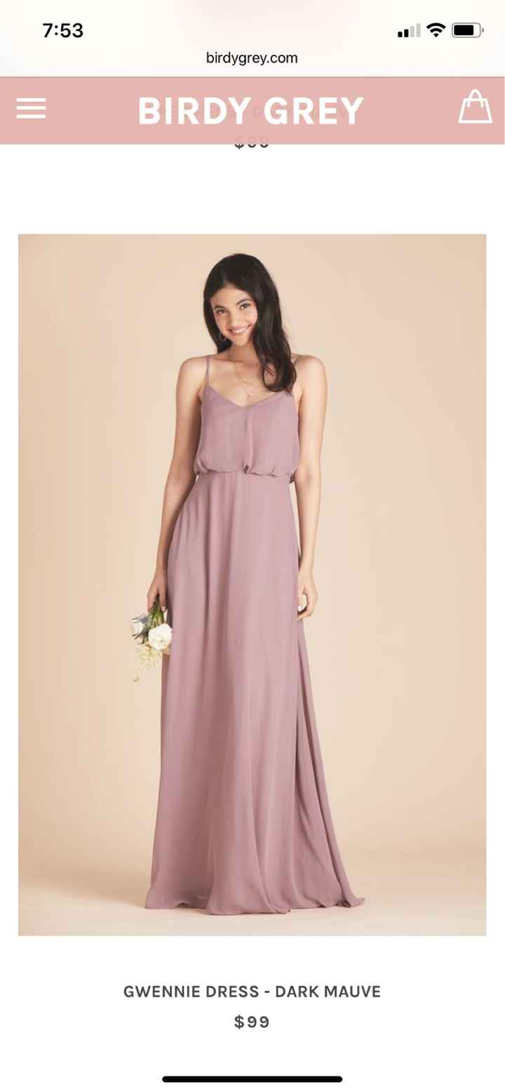 Bridesmaid dresses (dusty rose or mauve) - 2