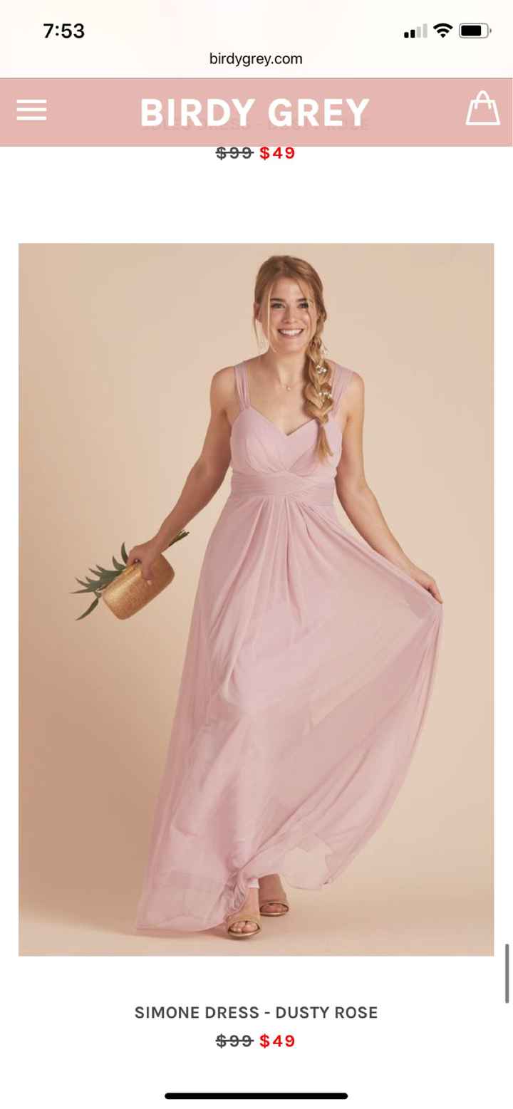 Bridesmaid dresses (dusty rose or mauve) - 3