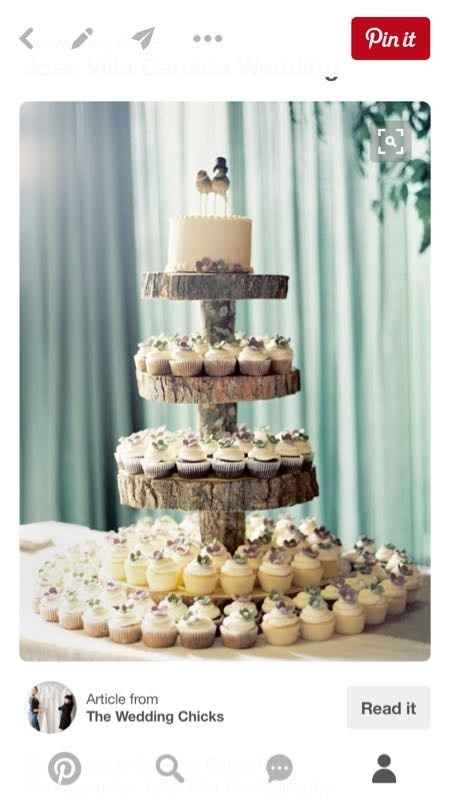 Rustic wedding cake