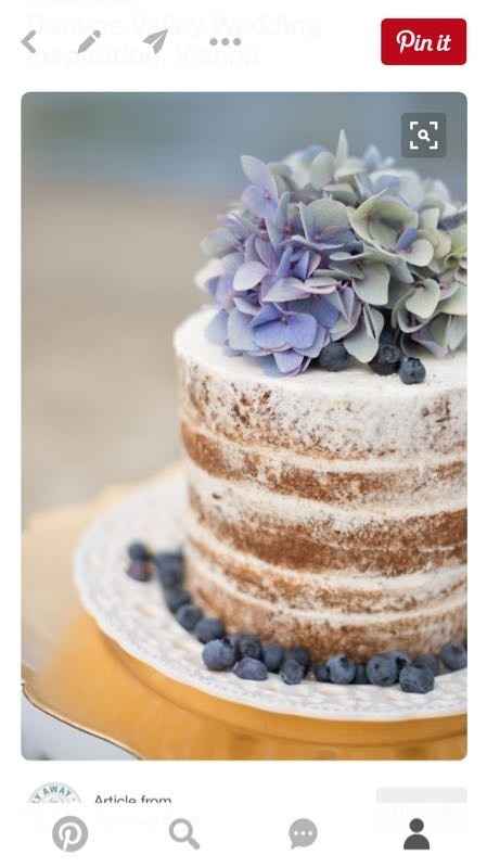 Rustic wedding cake