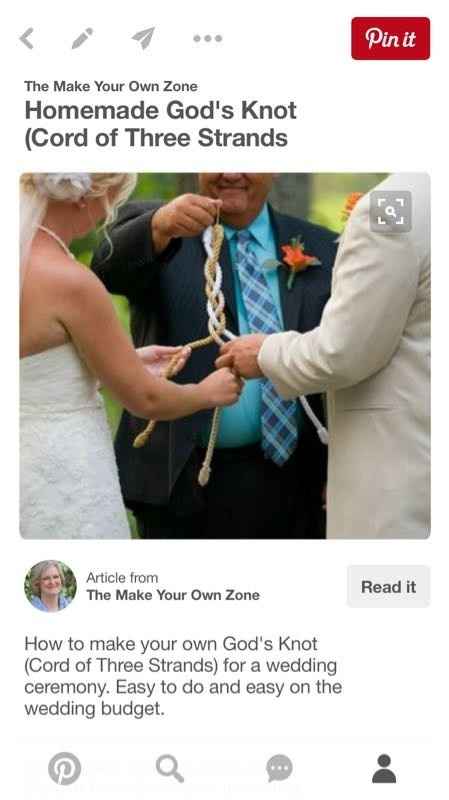 The cord of three strands ceremony