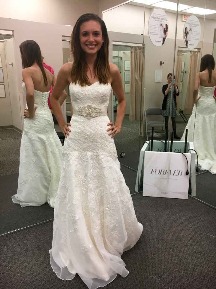 Picked up wedding dress from tailor today... 1 month out!!