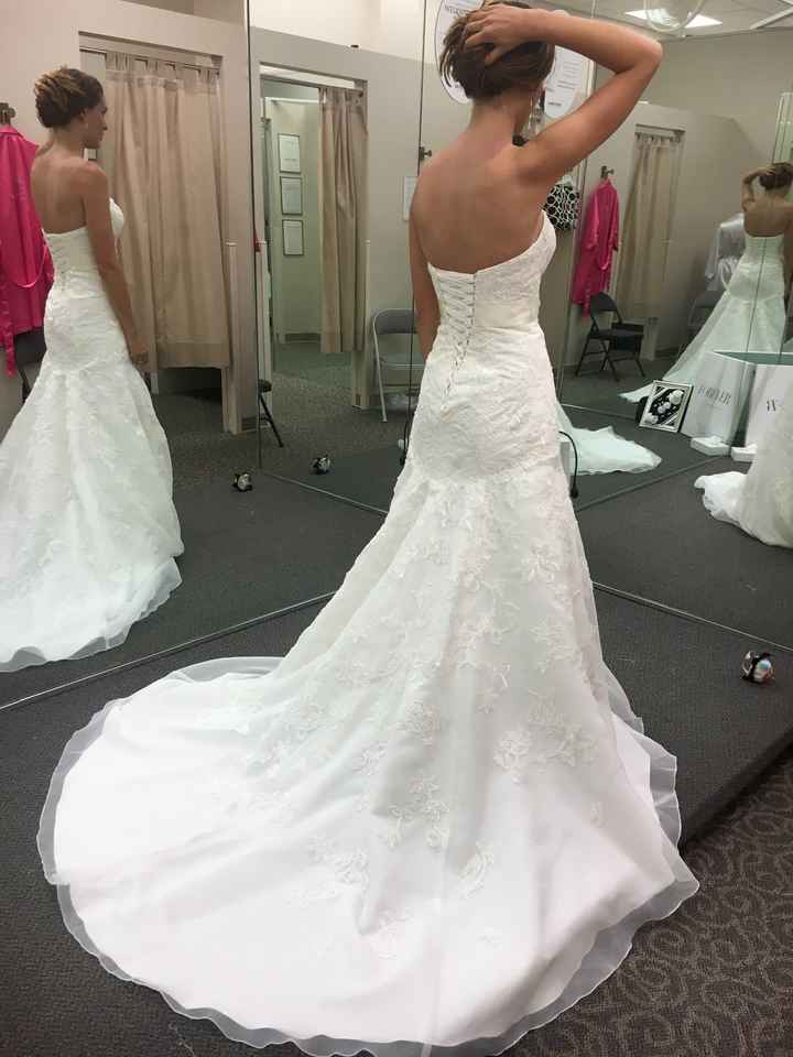 Picked up wedding dress from tailor today... 1 month out!!