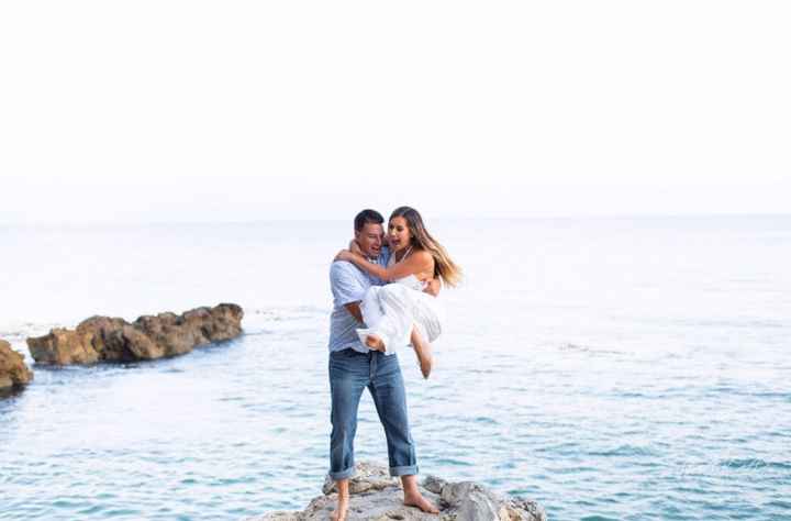 Show off your weird engagement pic - 1