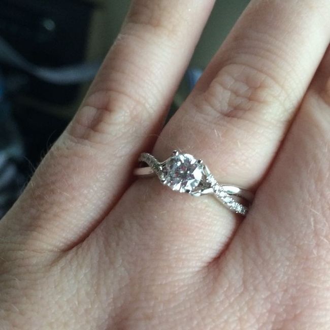 Let's see those rings! And for the Mrs lets see the bands with it ! I LOVE seeing everyone's bling:)