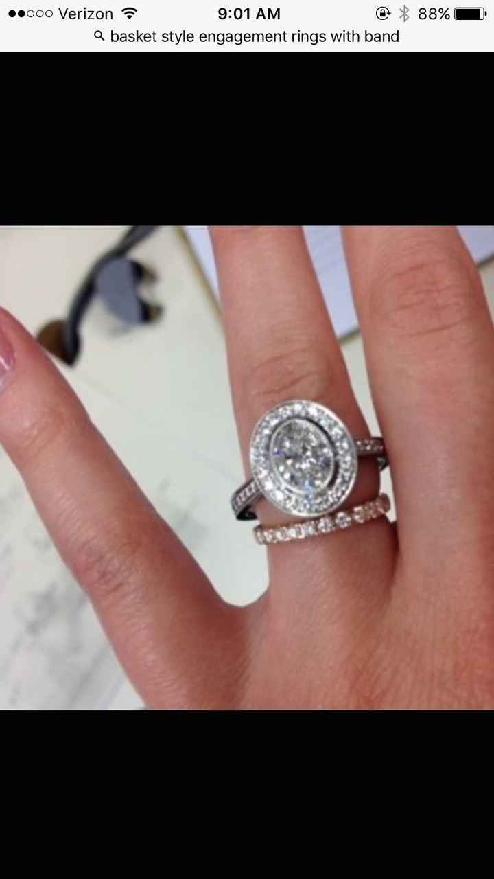 Wedding bands for halo engagement rings