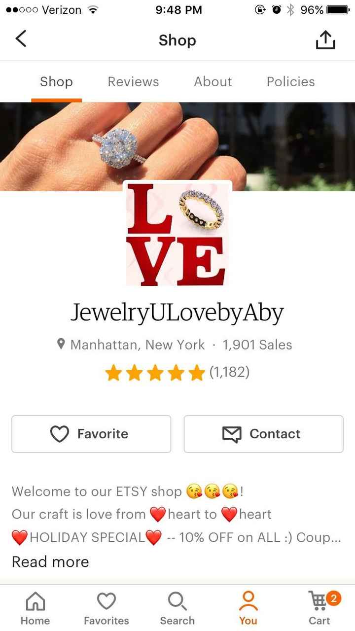 Ordering custom ring through Etsy?
