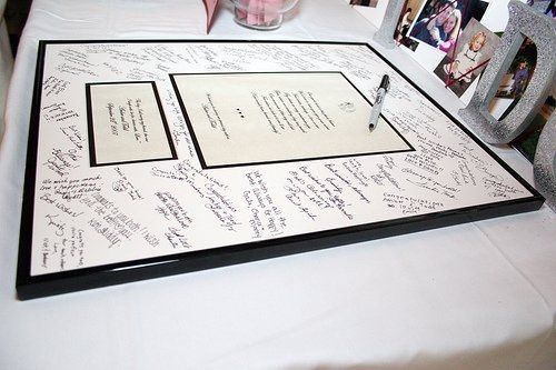 what are you doing for a guest book?