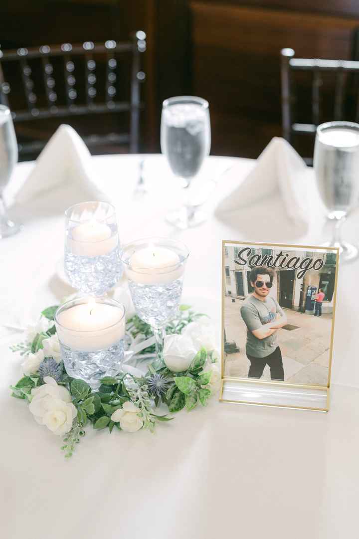 Show off your centerpieces and other reception decor - 1