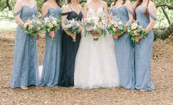 Summer sunset mismatched bridesmaids colors - 1