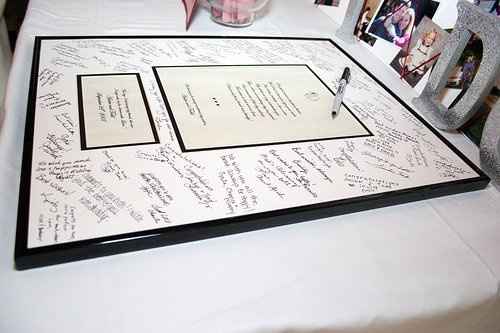 what are you doing for a guest book?