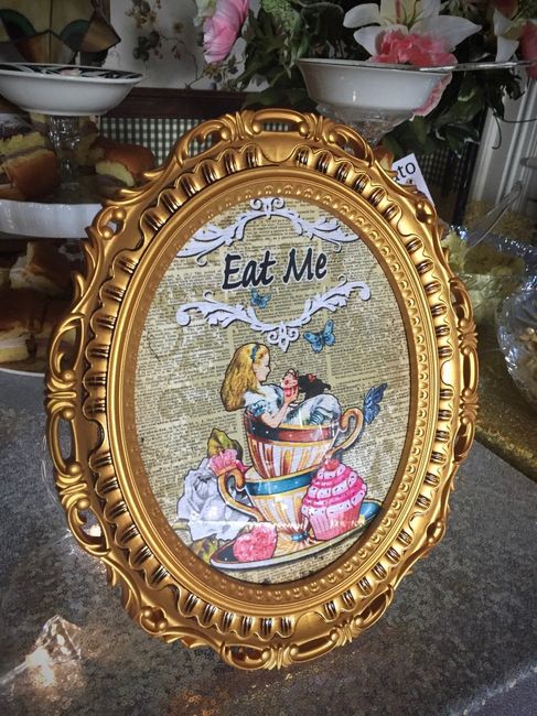Signs with the Food