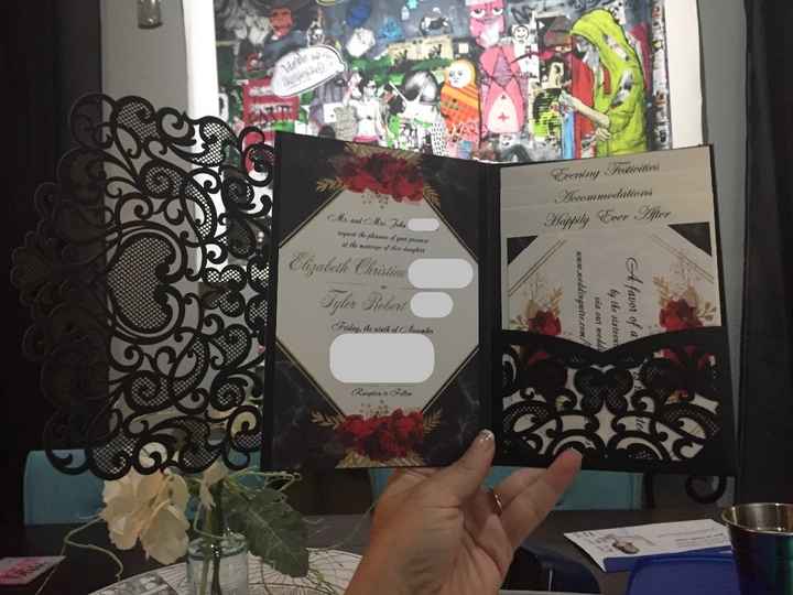 Finished invite on the Inside