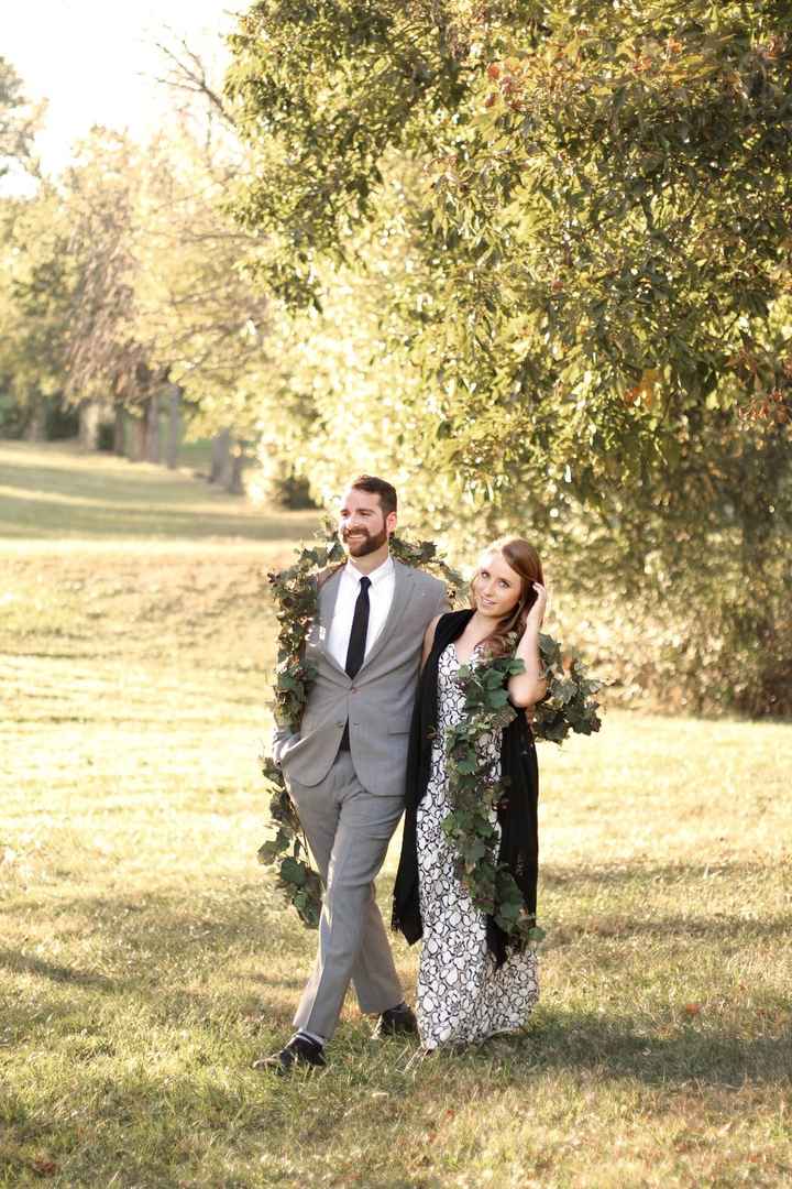 Casually strolling in dolled up clothing through our farm!