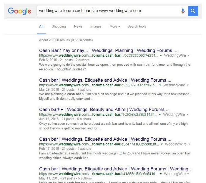 Multiple cash bar post