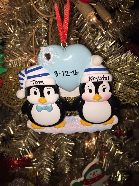 Engagement Christmas ornaments!
