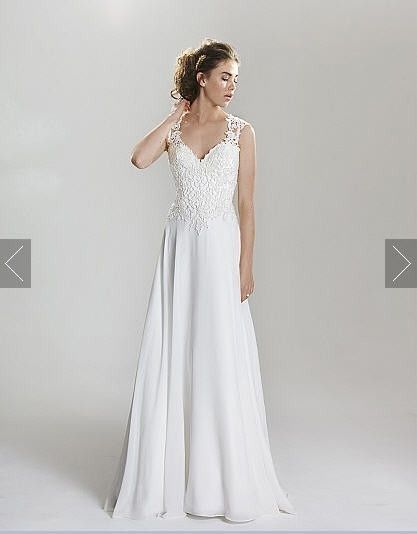 Please show me pictures of your a-line/off-shoulder wedding dresses. I'm a pear shape and struggling