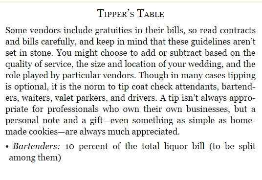 Who are you tipping?