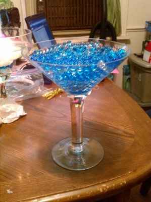working on my centerpieces...pics