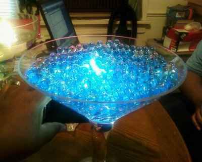 working on my centerpieces...pics