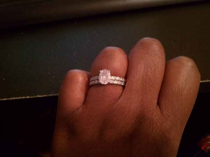 I'd love to see everyone's engagment rings.