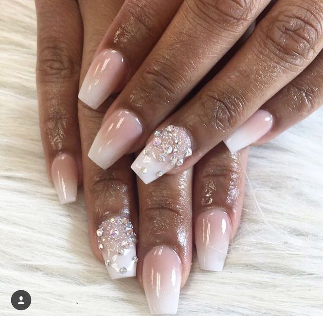 Wedding day nails!