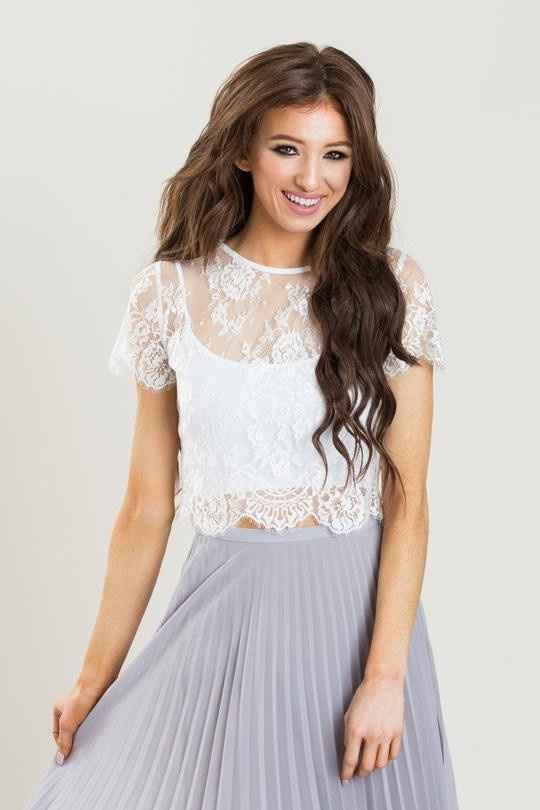 White Lace Top
