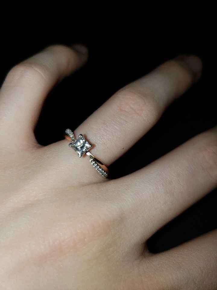 Who has a rose gold ring? - 1