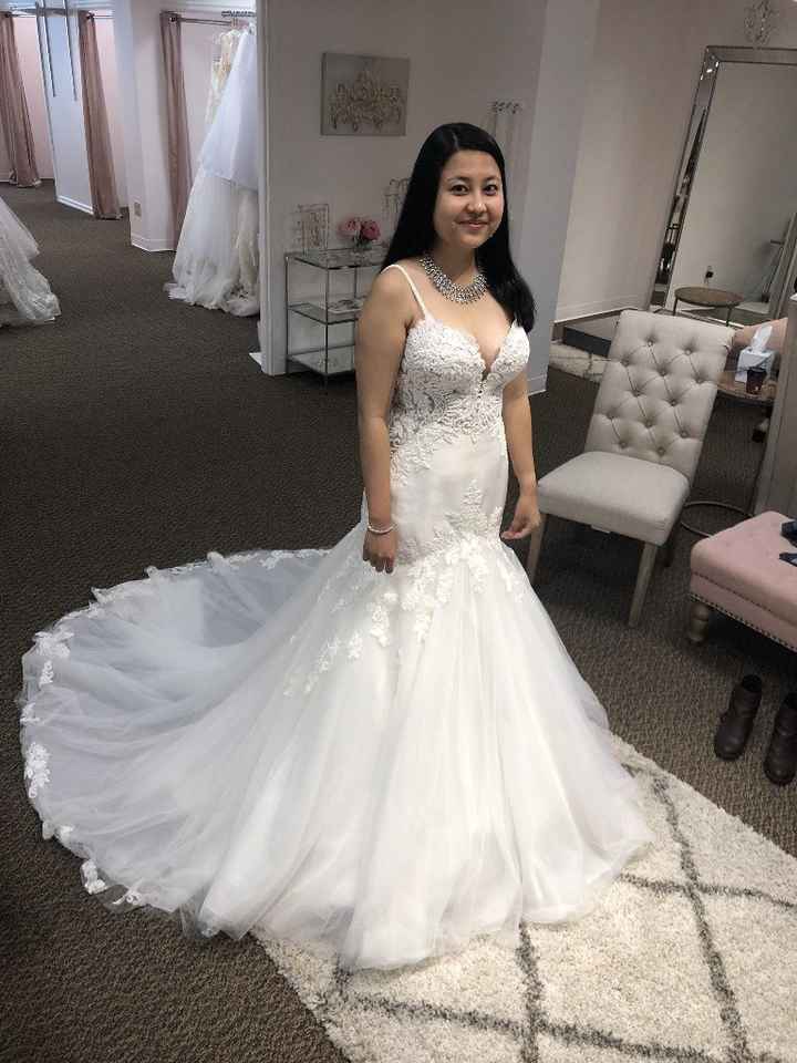 Picked up my dress today! 4 months out! Show me your wedding wins for the week! - 1