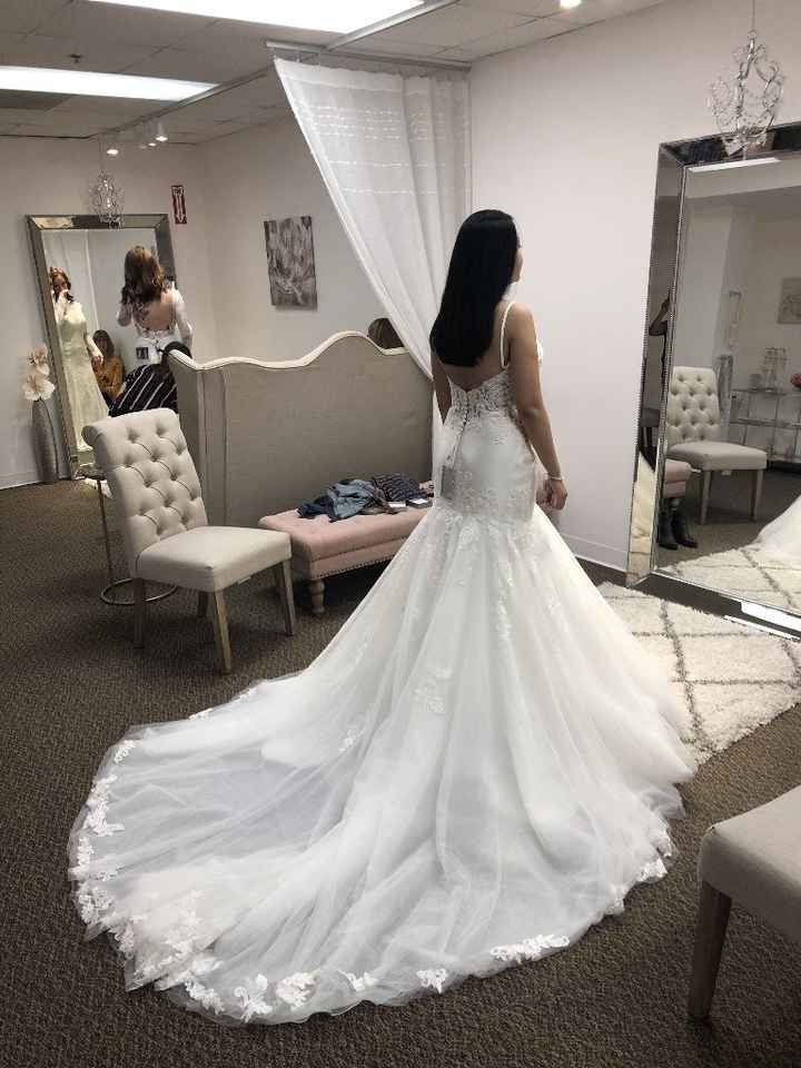 Picked up my dress today! 4 months out! Show me your wedding wins for the week! - 2