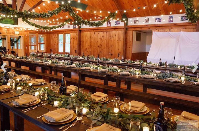 How to make an ugly banquet hall pretty?? 5
