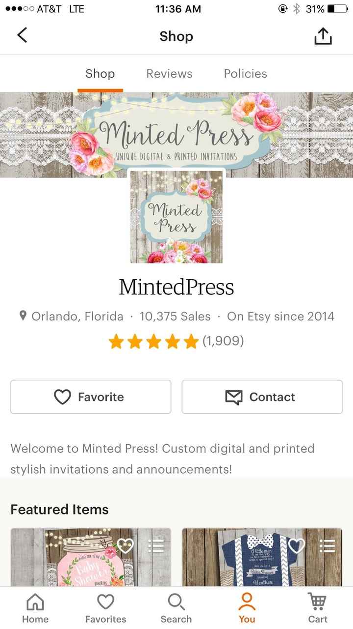 Invitations are expensive