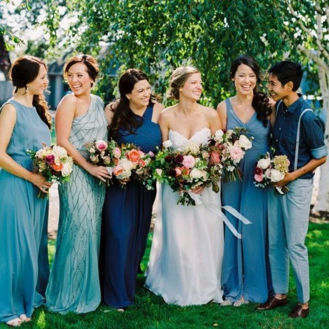 Coordinating wedding party clothing - 2