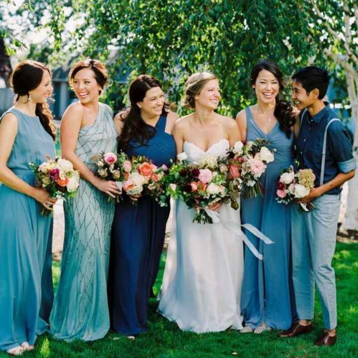 Coordinating wedding party clothing - 2