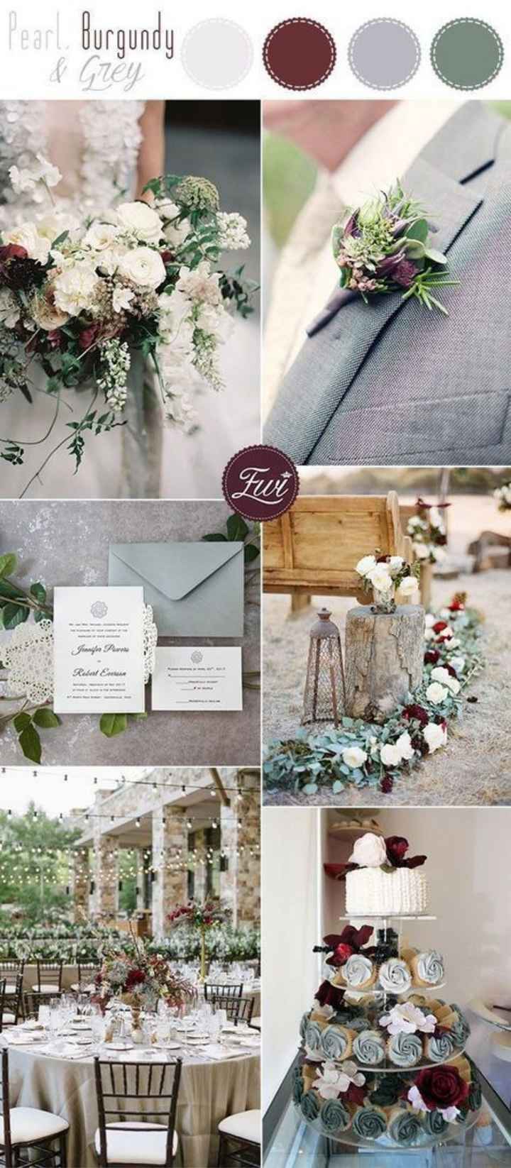 In need of a color scheme that includes burgundy and dark grey? - 1