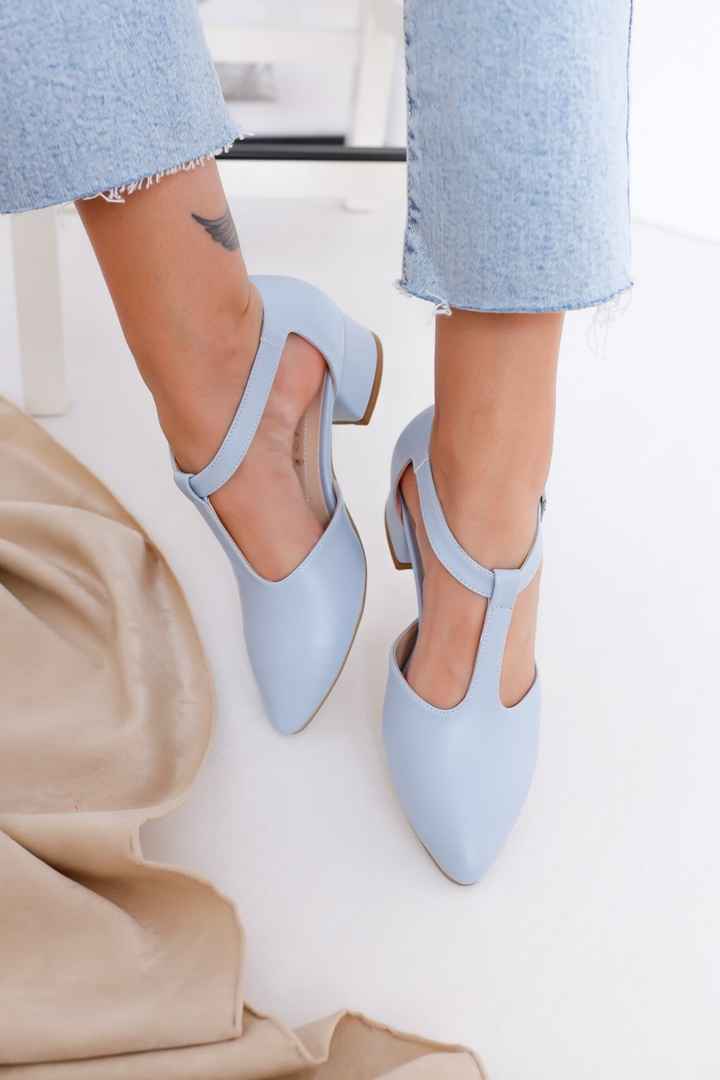 Blue wedding shoes - 1