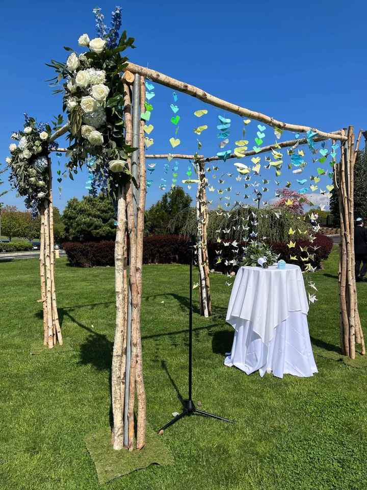 📸 Photos/recap: a blue & green castle wedding with origami decorations 💐🥂 - 3