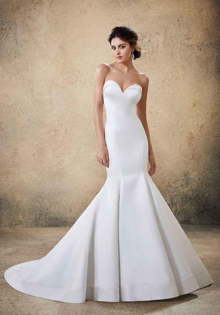Where can i find satin or mikado mermaid gowns like these?! - 1
