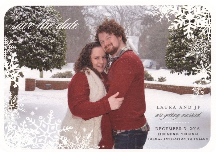 Save the dates are in! Yay!
