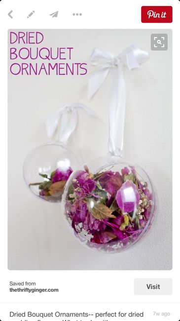 What did you/will you do with your bouquet? (Or just show it off!!)