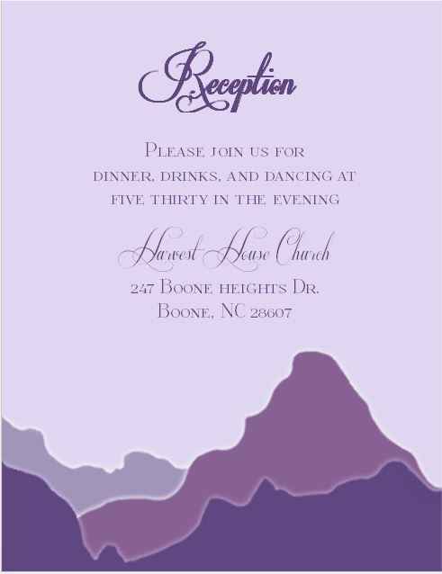 I told myself I wouldn't do this.... Update: Reception Card? in comments